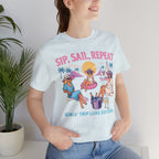Sip Sail Repeat Short Sleeve Tee