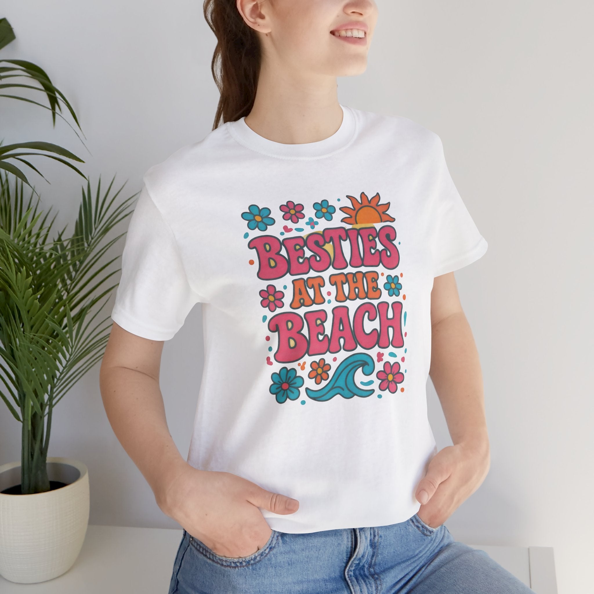 Besties at the Beach Short Sleeve Tee