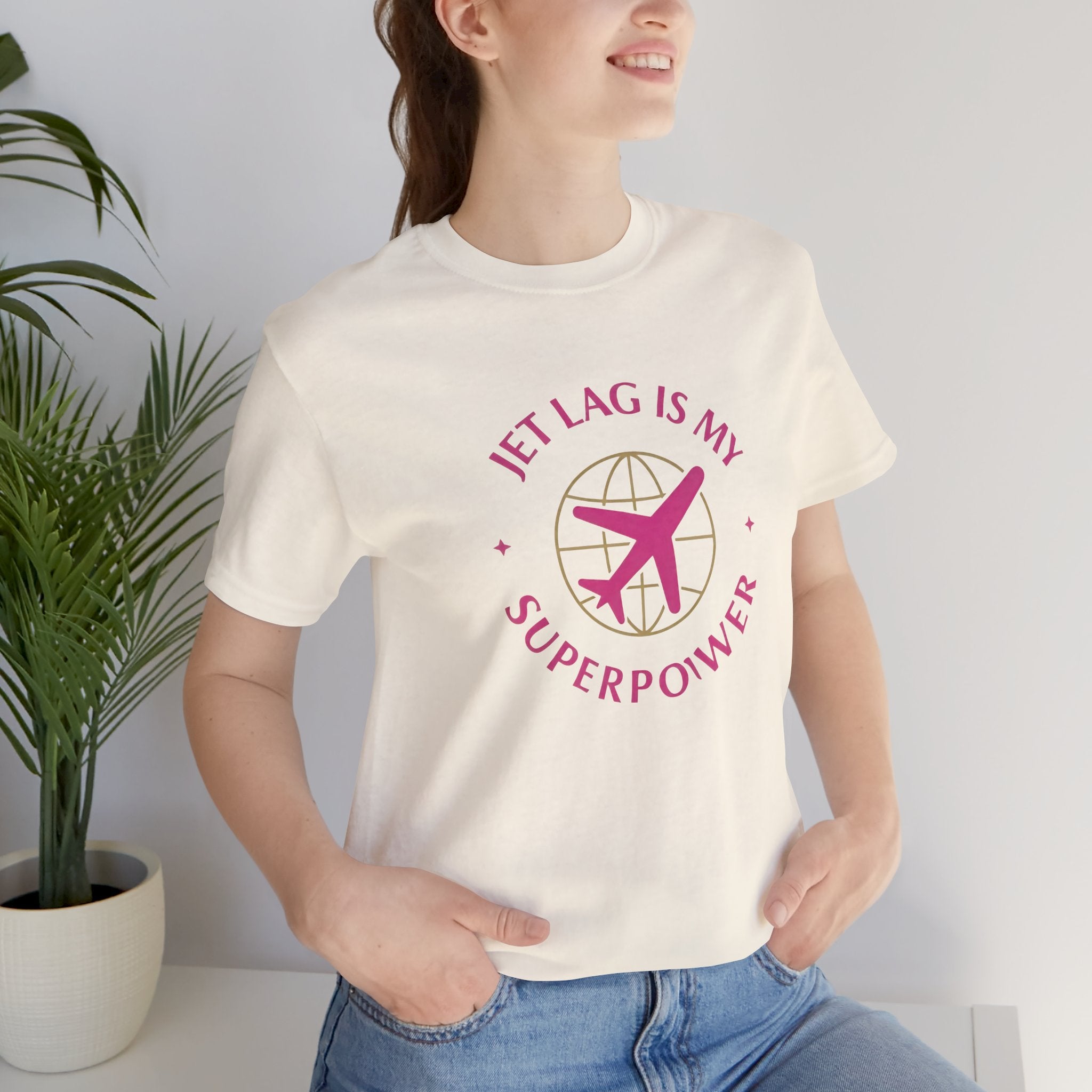 Jet Lag is My Superpower Short Sleeve Tee