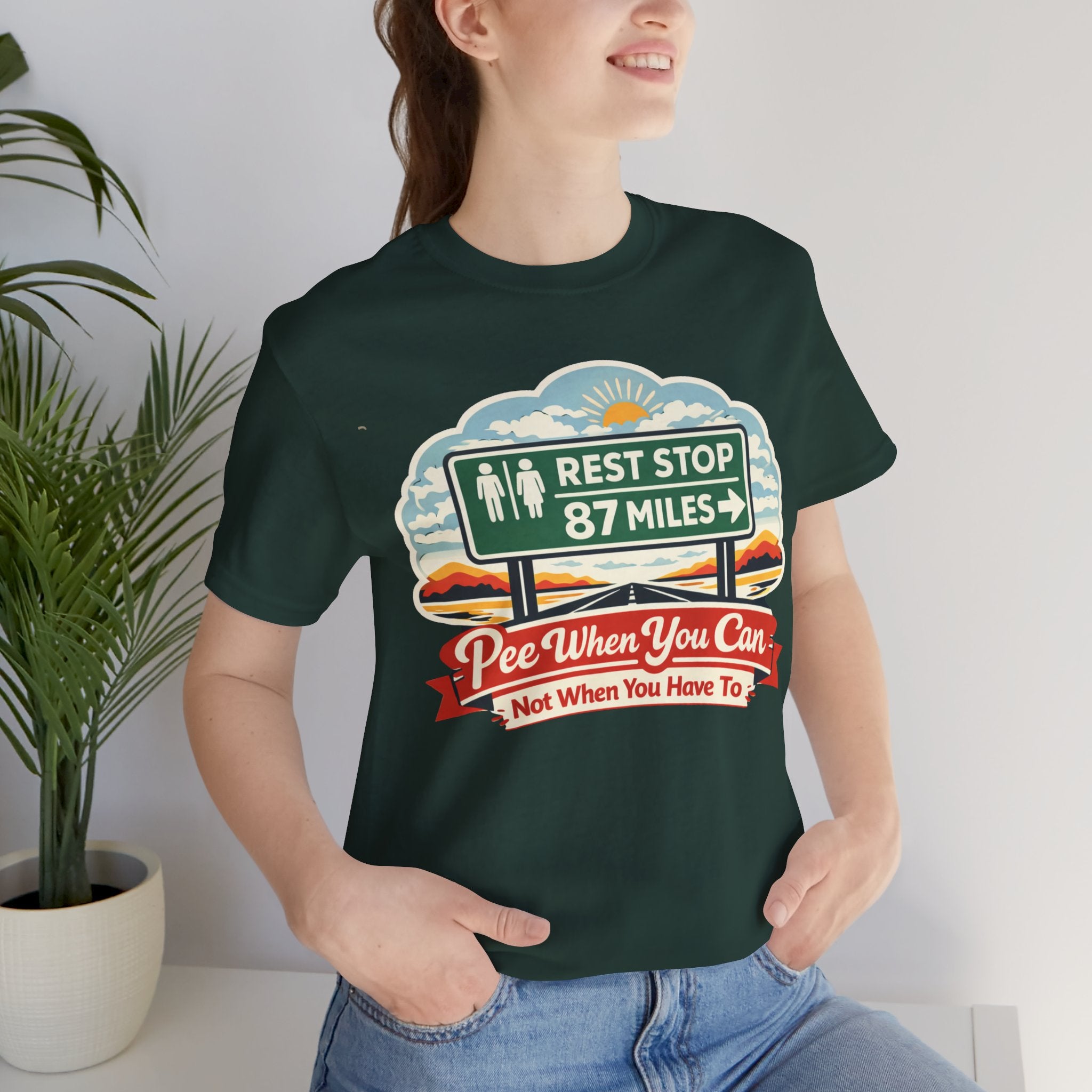 Rest Stop Caution Short Sleeve Tee