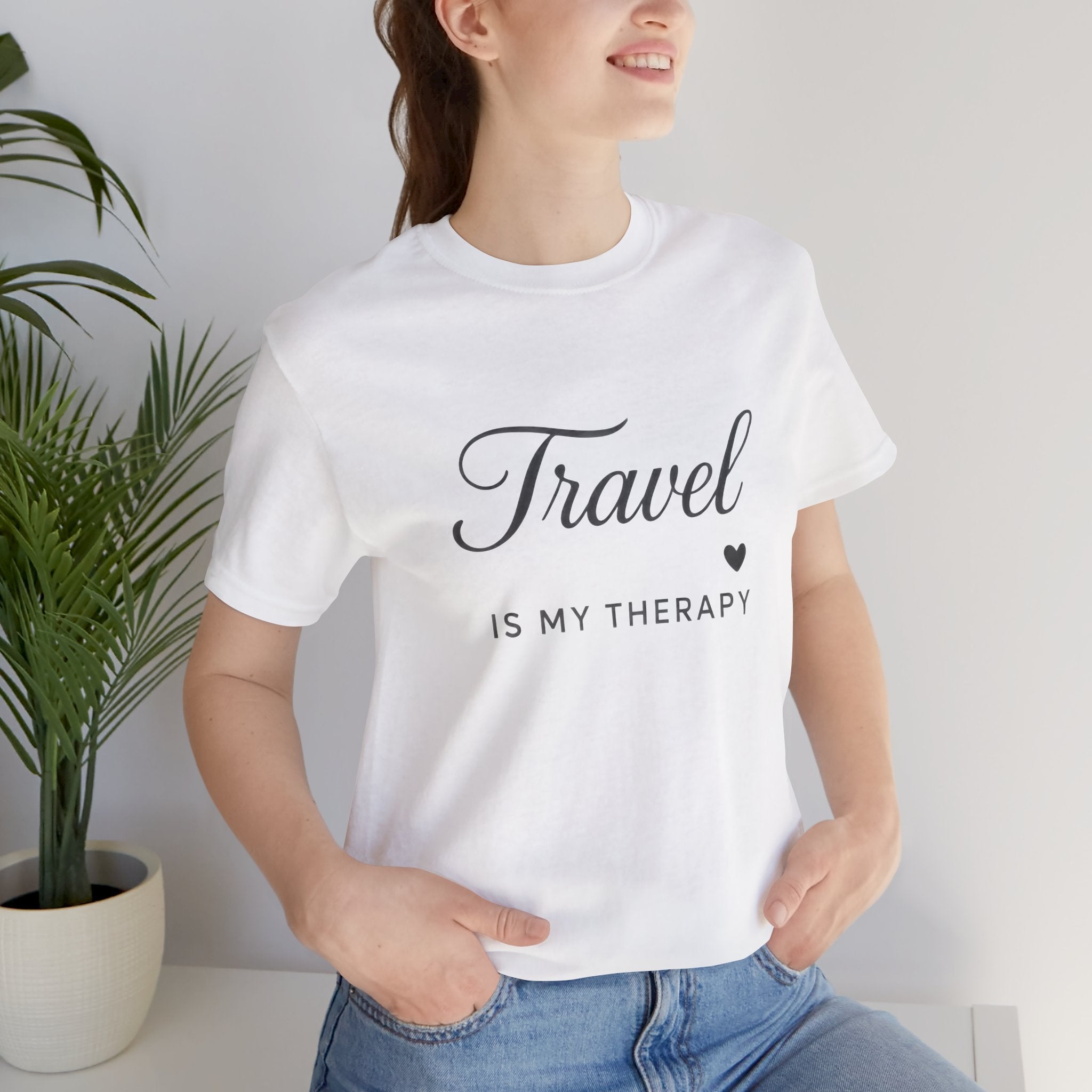 I Heart Travel Therapy Short Sleeve Tee