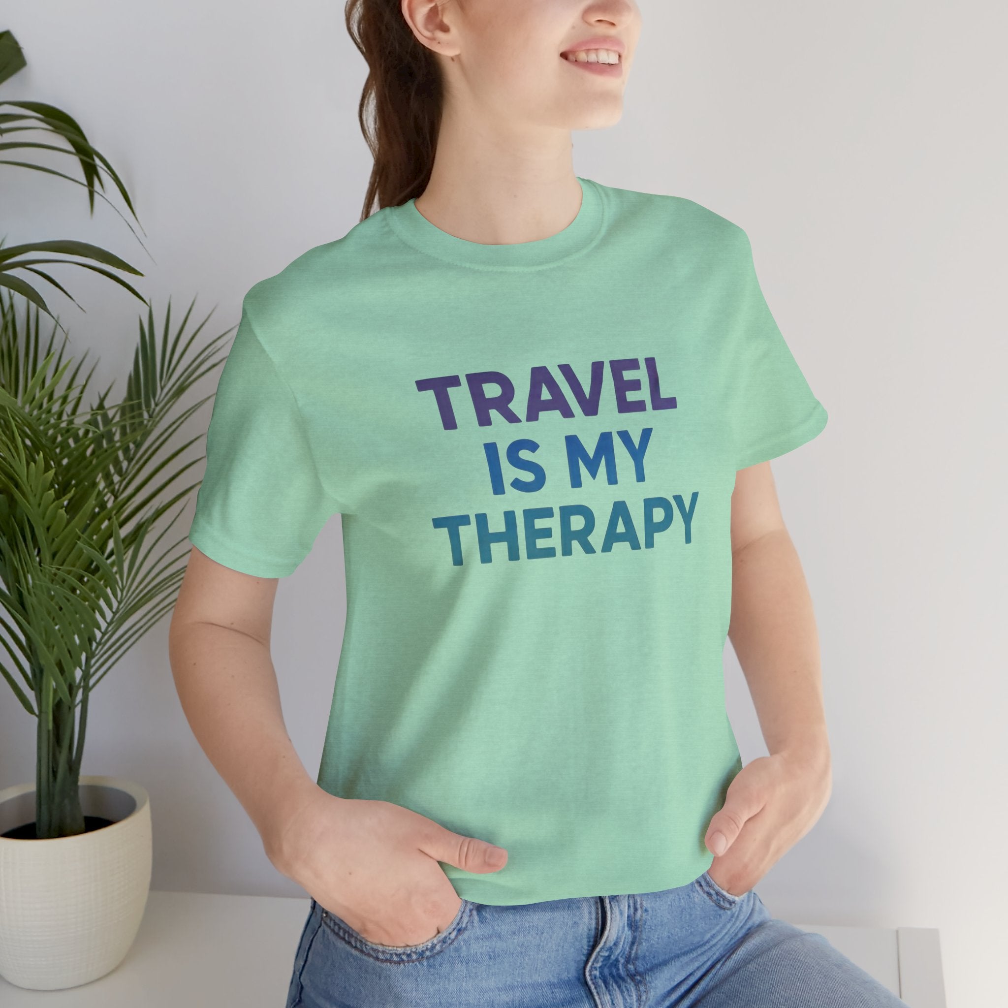 Travel is my Therapy Short Sleeve Tee