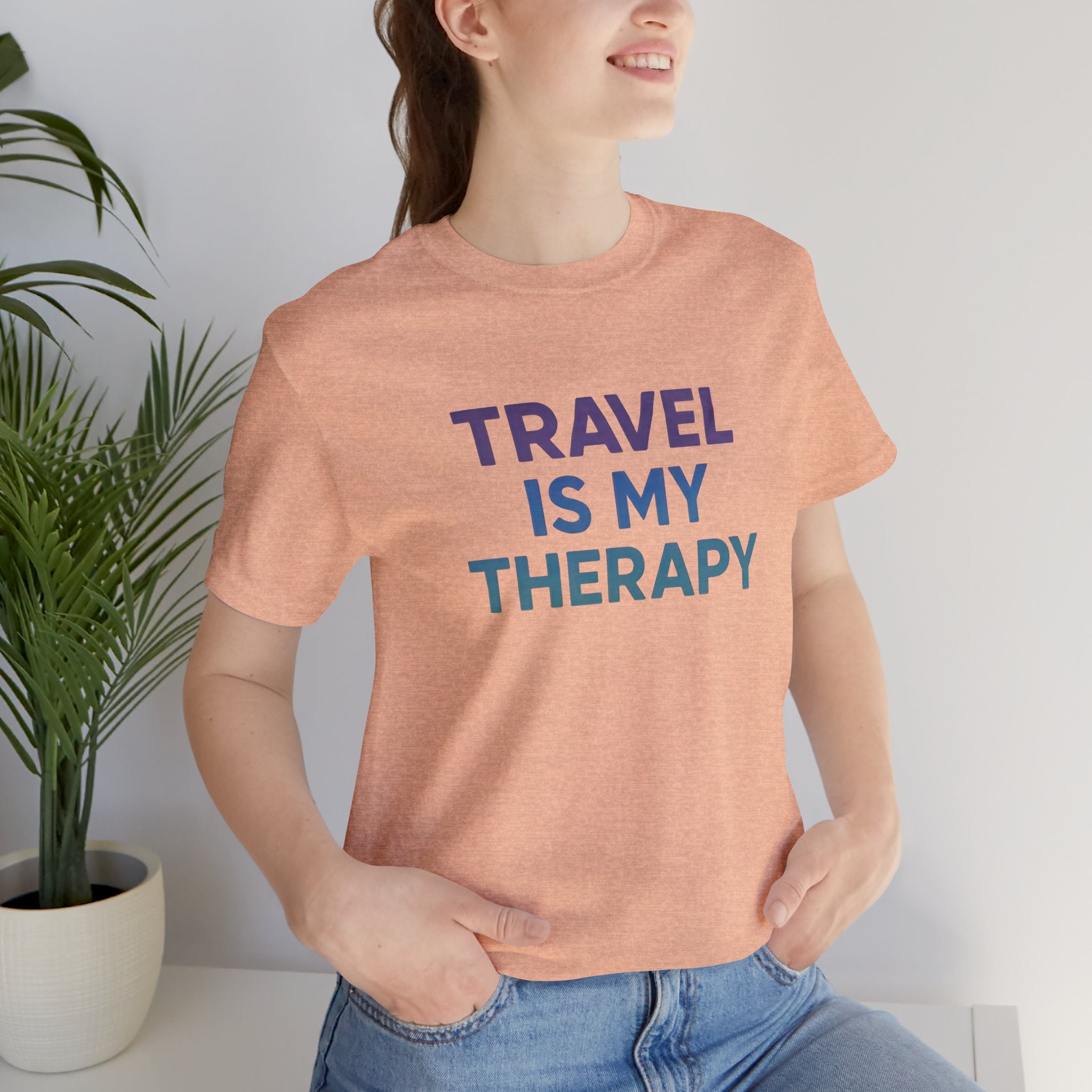 Travel is my Therapy Short Sleeve Tee