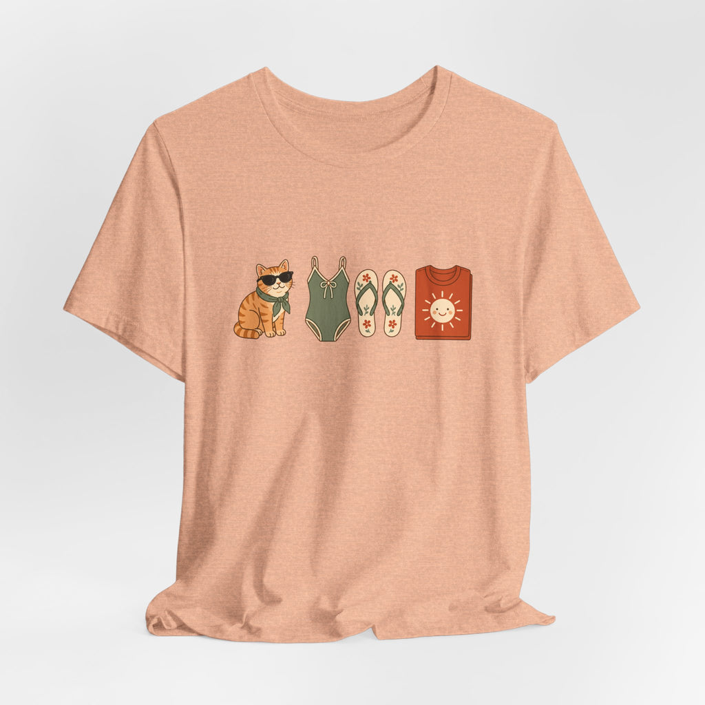 Summer Essentials Cat Short Sleeve Tee