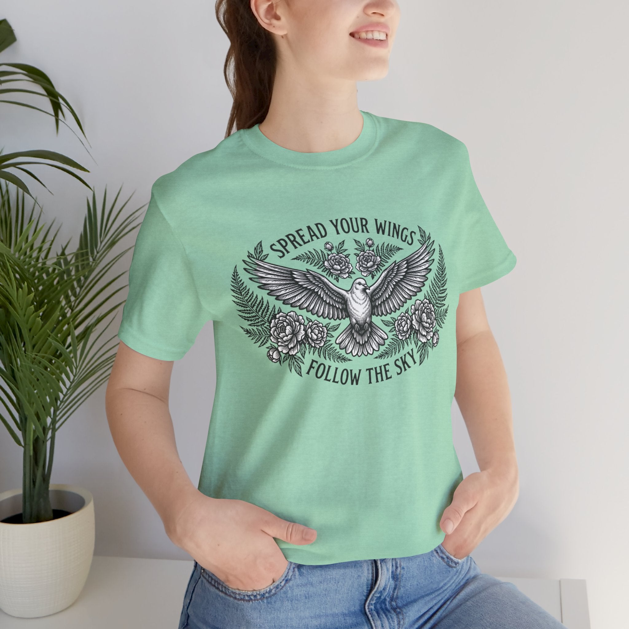 Spread Your Wings Follow the Sky Short Sleeve Tee