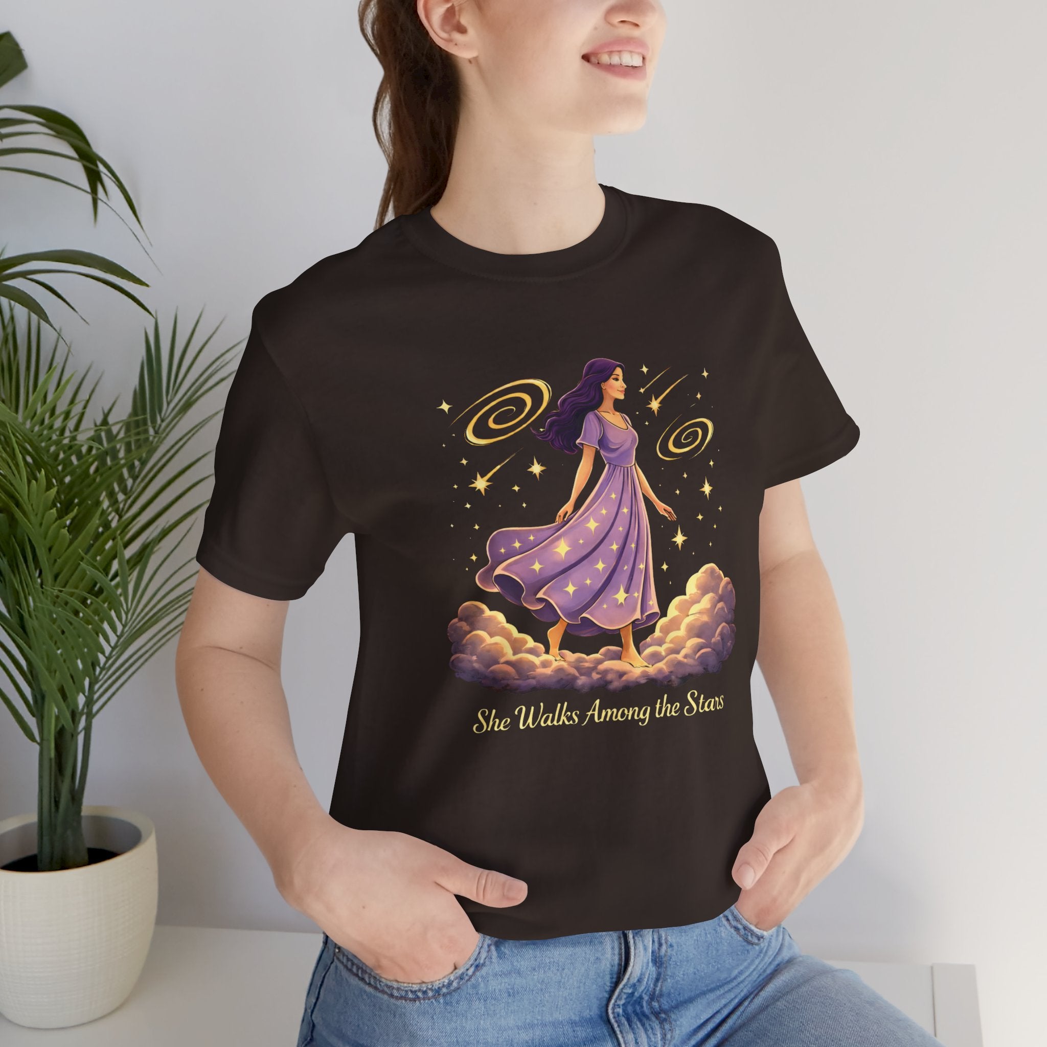 She Walks Among the Stars Short Sleeve Tee