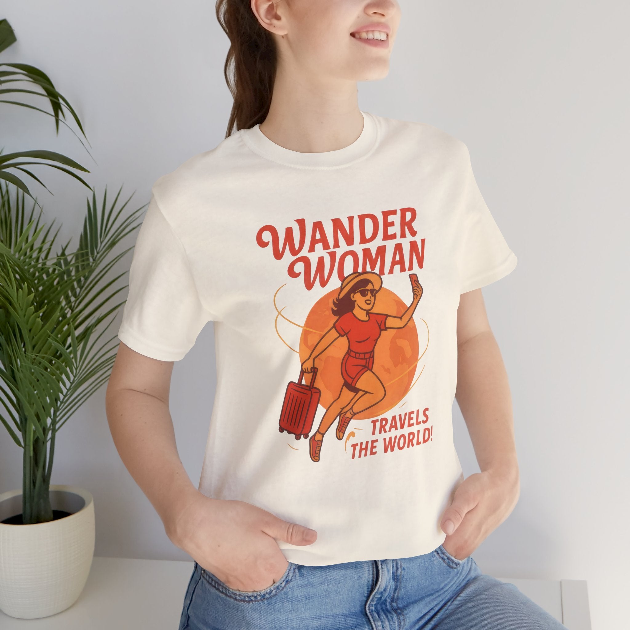 Wander Woman Travels the World Short Sleeve Tee