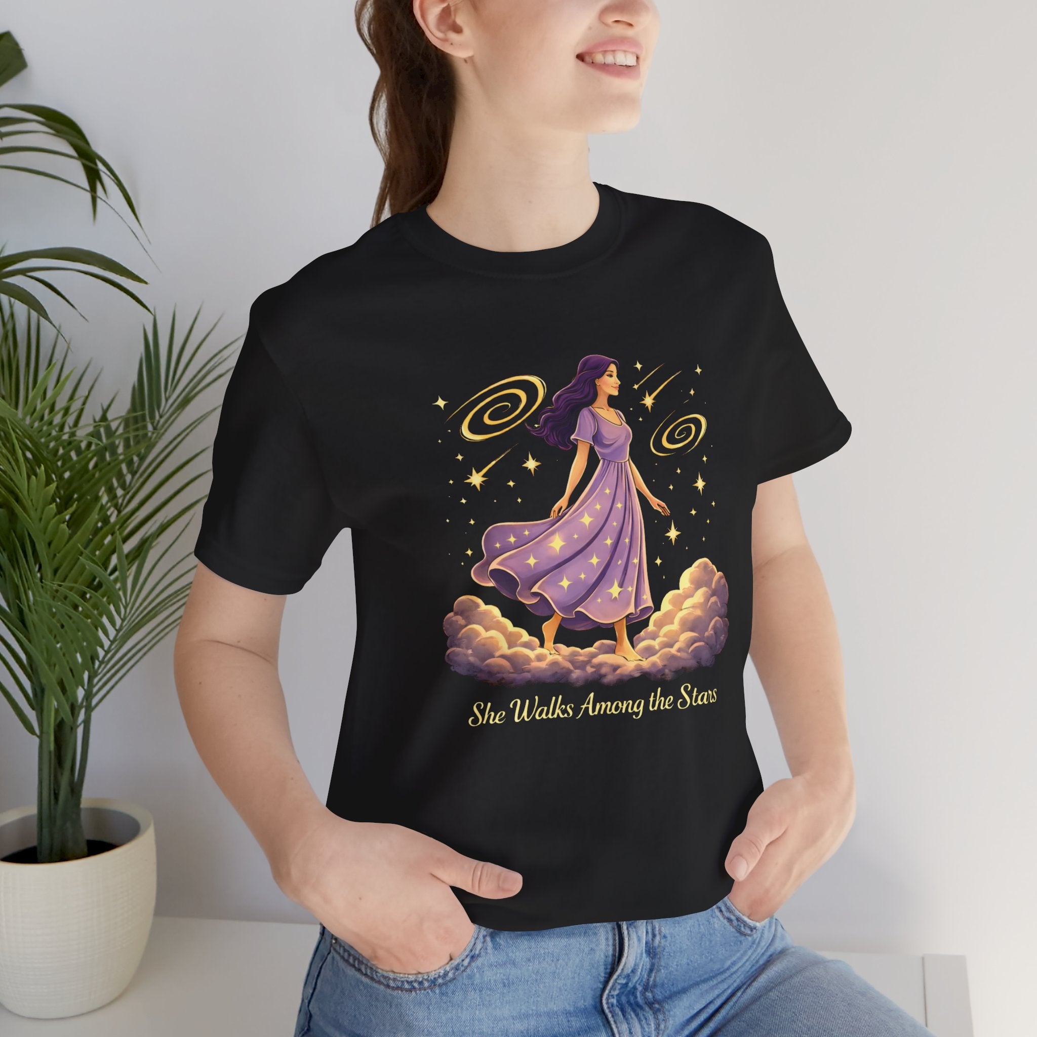 She Walks Among the Stars Short Sleeve Tee