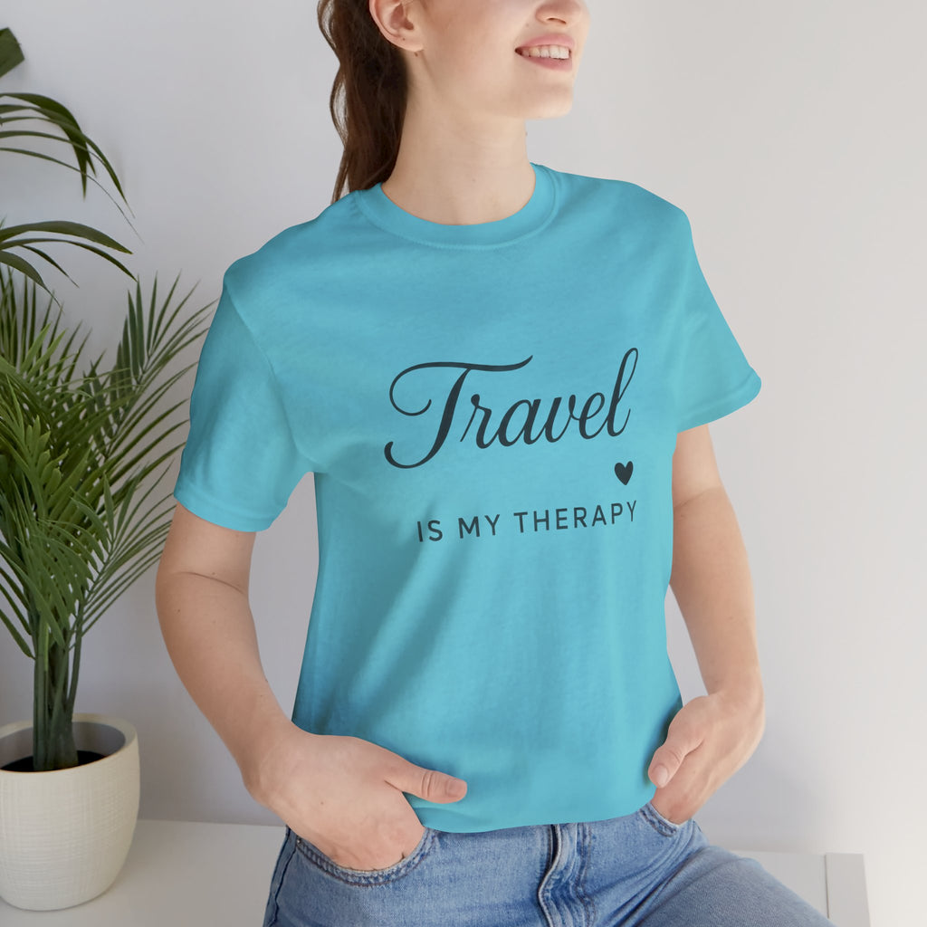 I Heart Travel Therapy Short Sleeve Tee