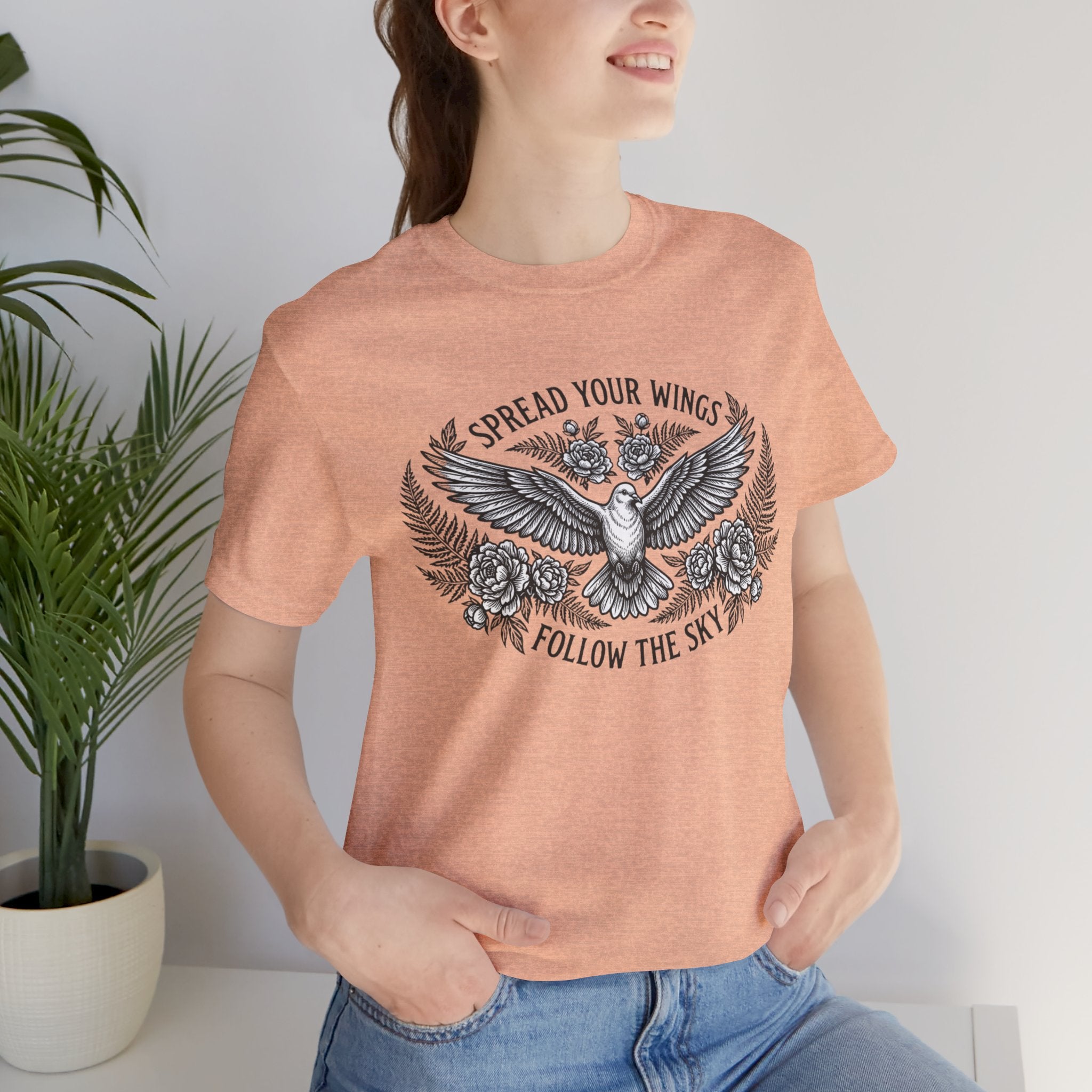 Spread Your Wings Follow the Sky Short Sleeve Tee