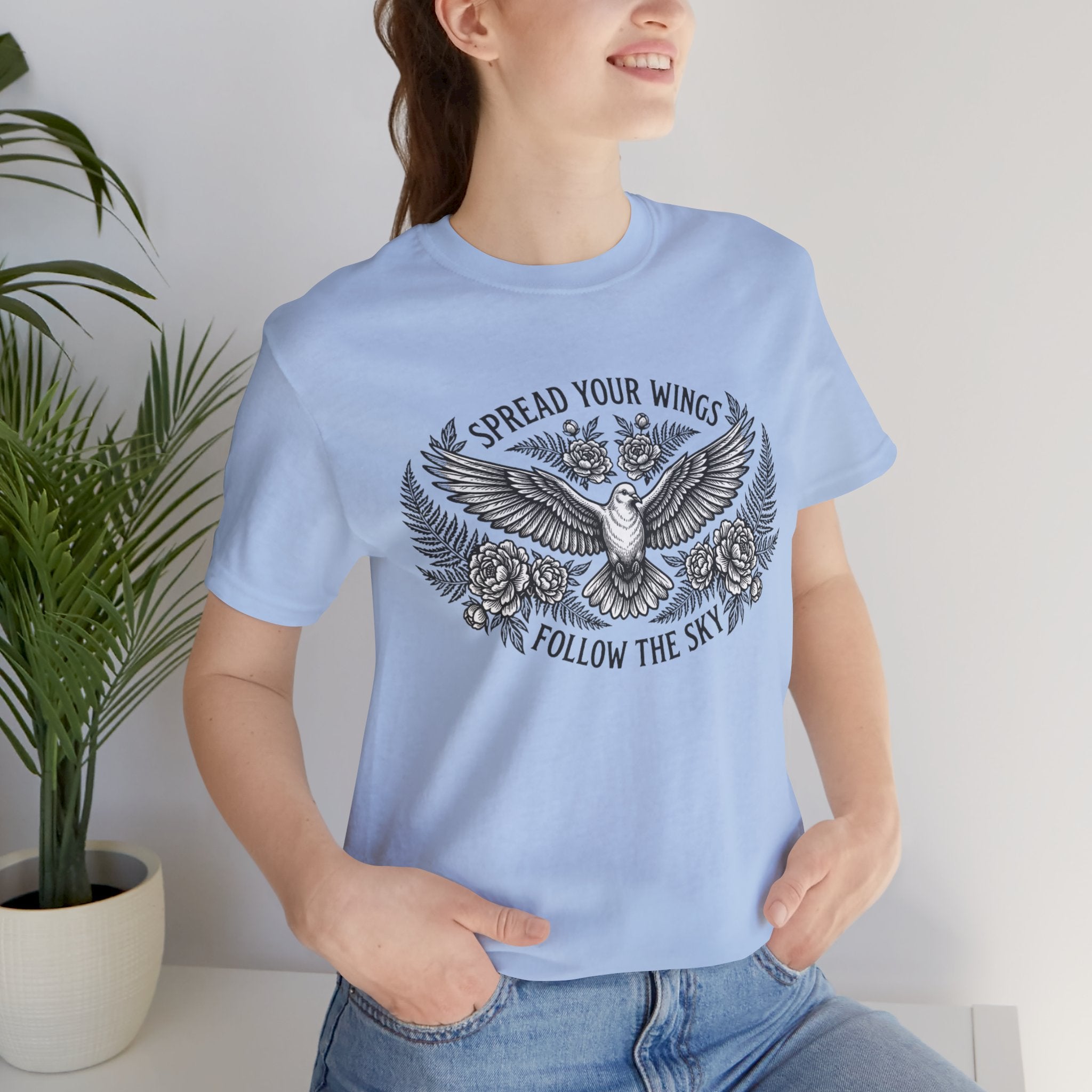 Spread Your Wings Follow the Sky Short Sleeve Tee