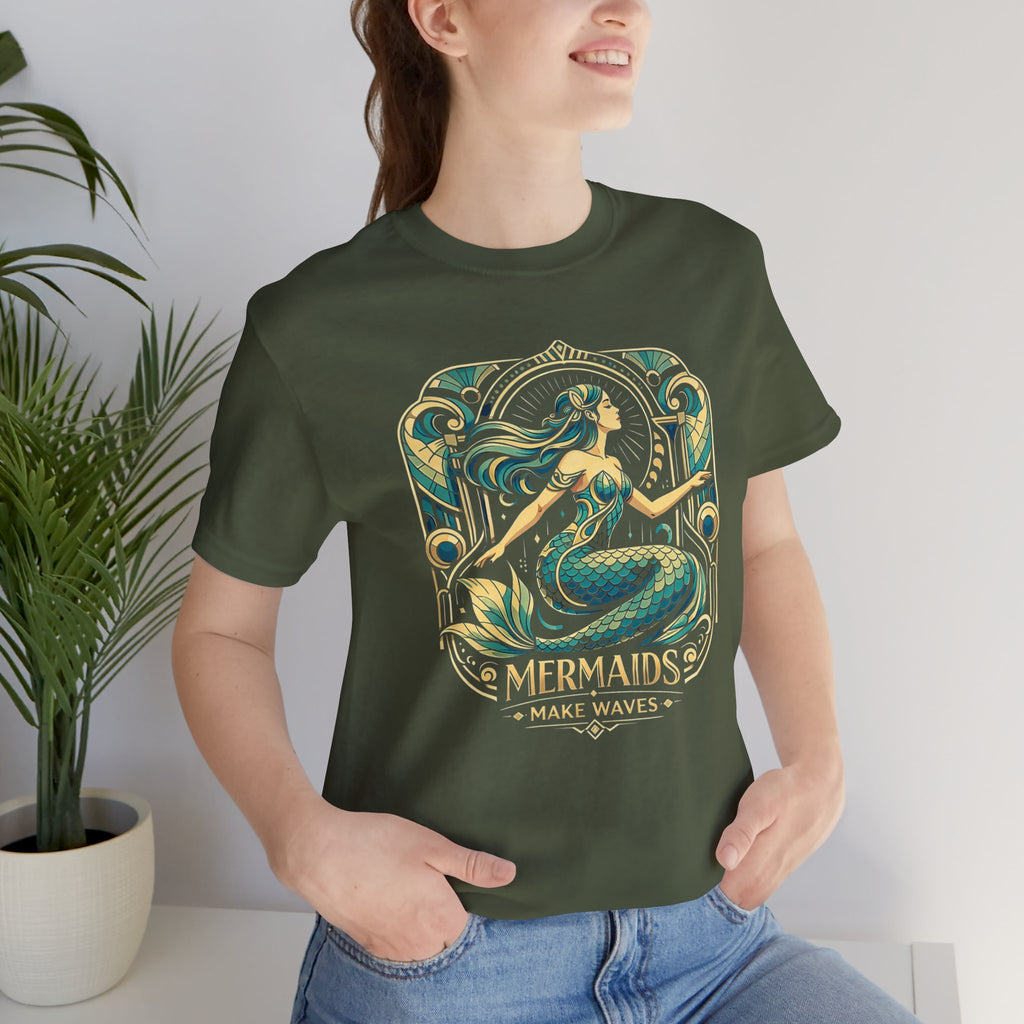 Mermaids Make Waves Short Sleeve Tee