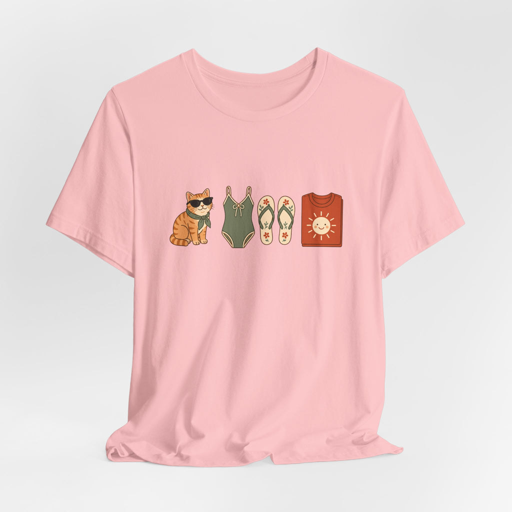 Summer Essentials Cat Short Sleeve Tee