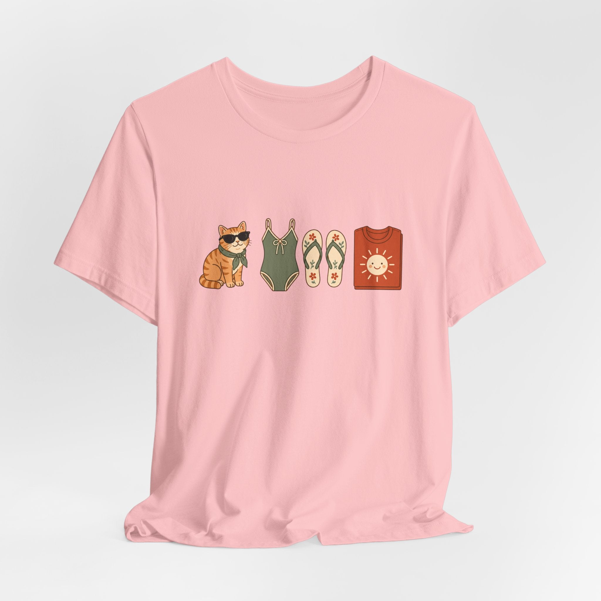 Summer Essentials Cat Short Sleeve Tee