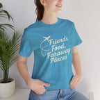 Food Friends Faraway Places Short Sleeve Tee