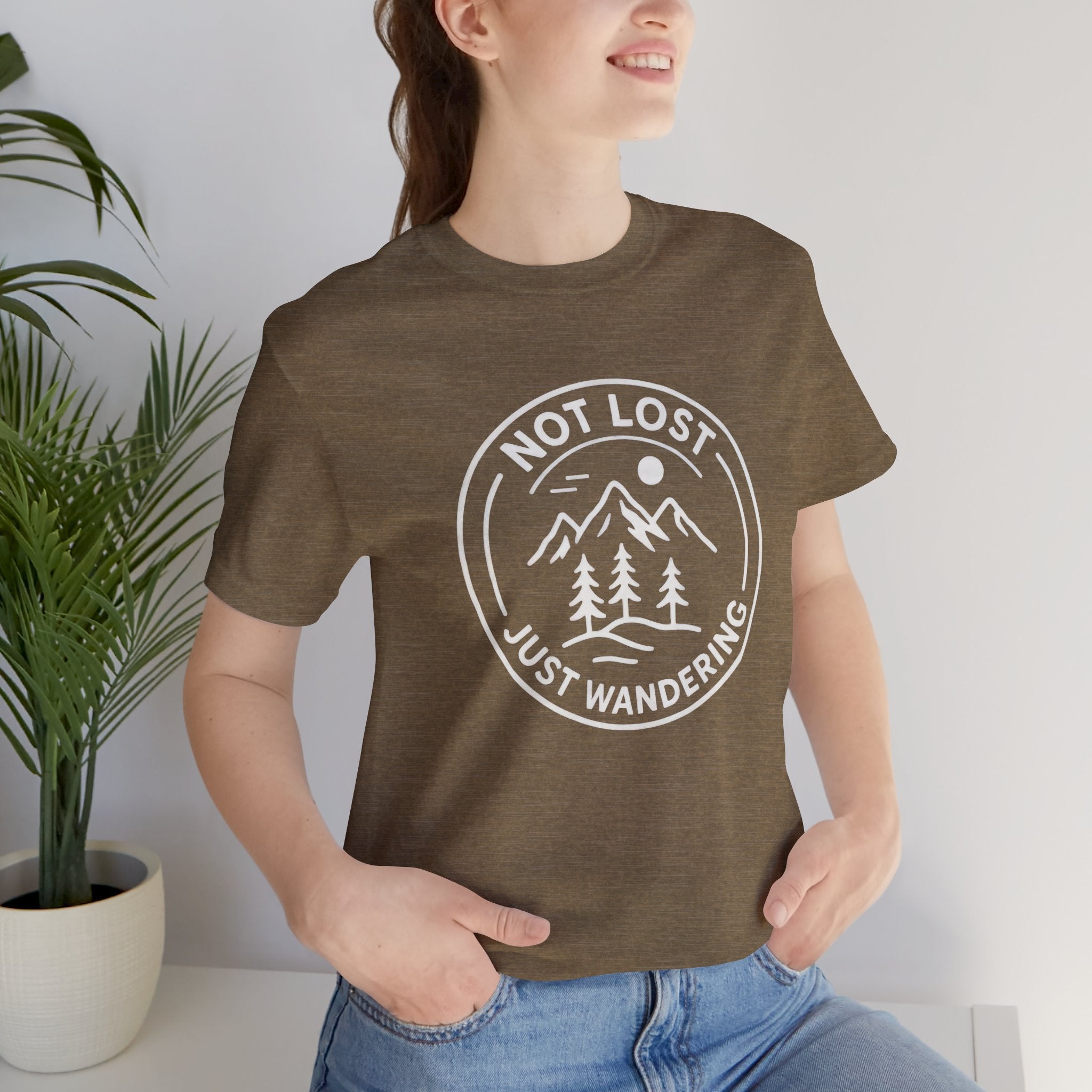 Not Lost Just Wandering Short Sleeve Tee