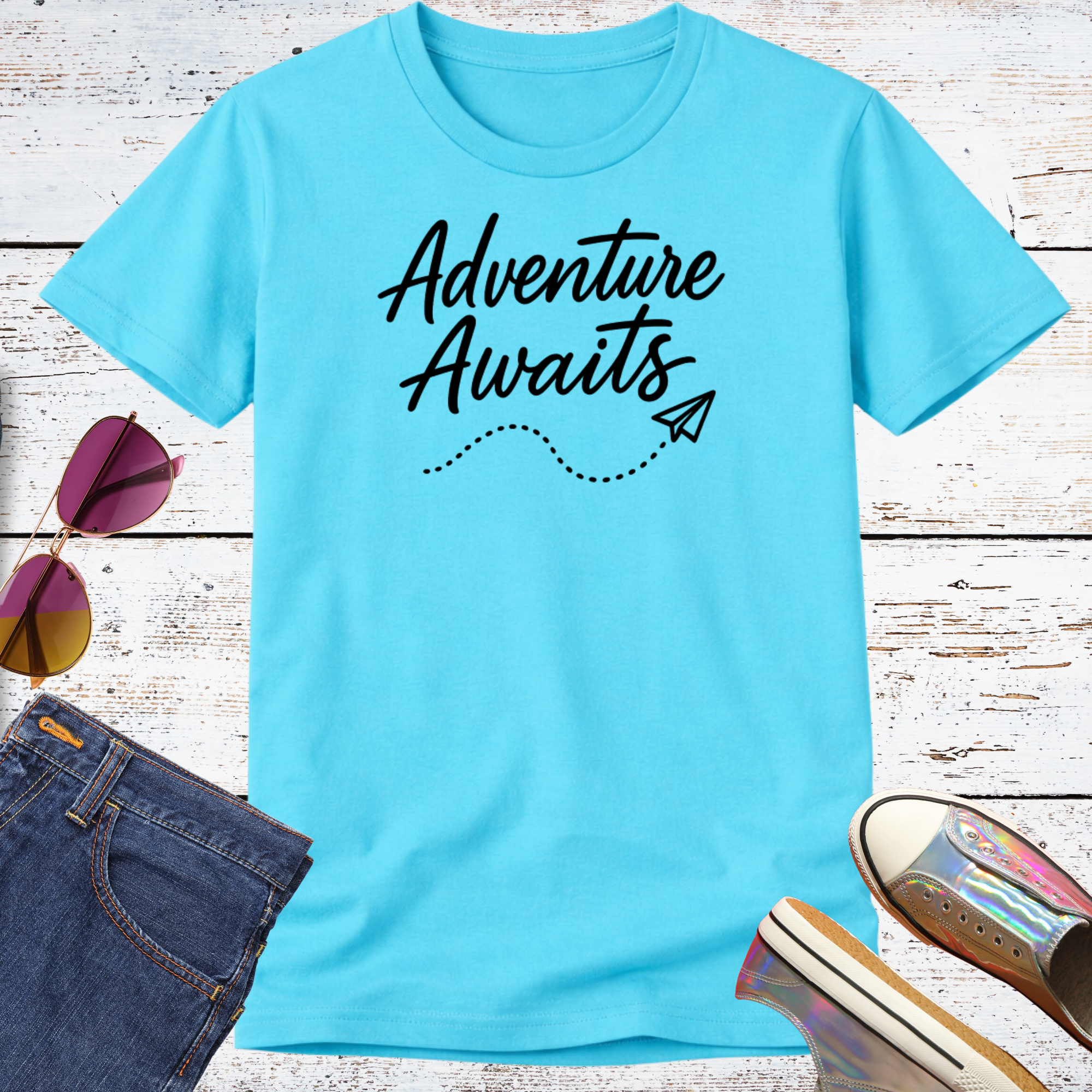 Adventure Awaits Short Sleeve Tee