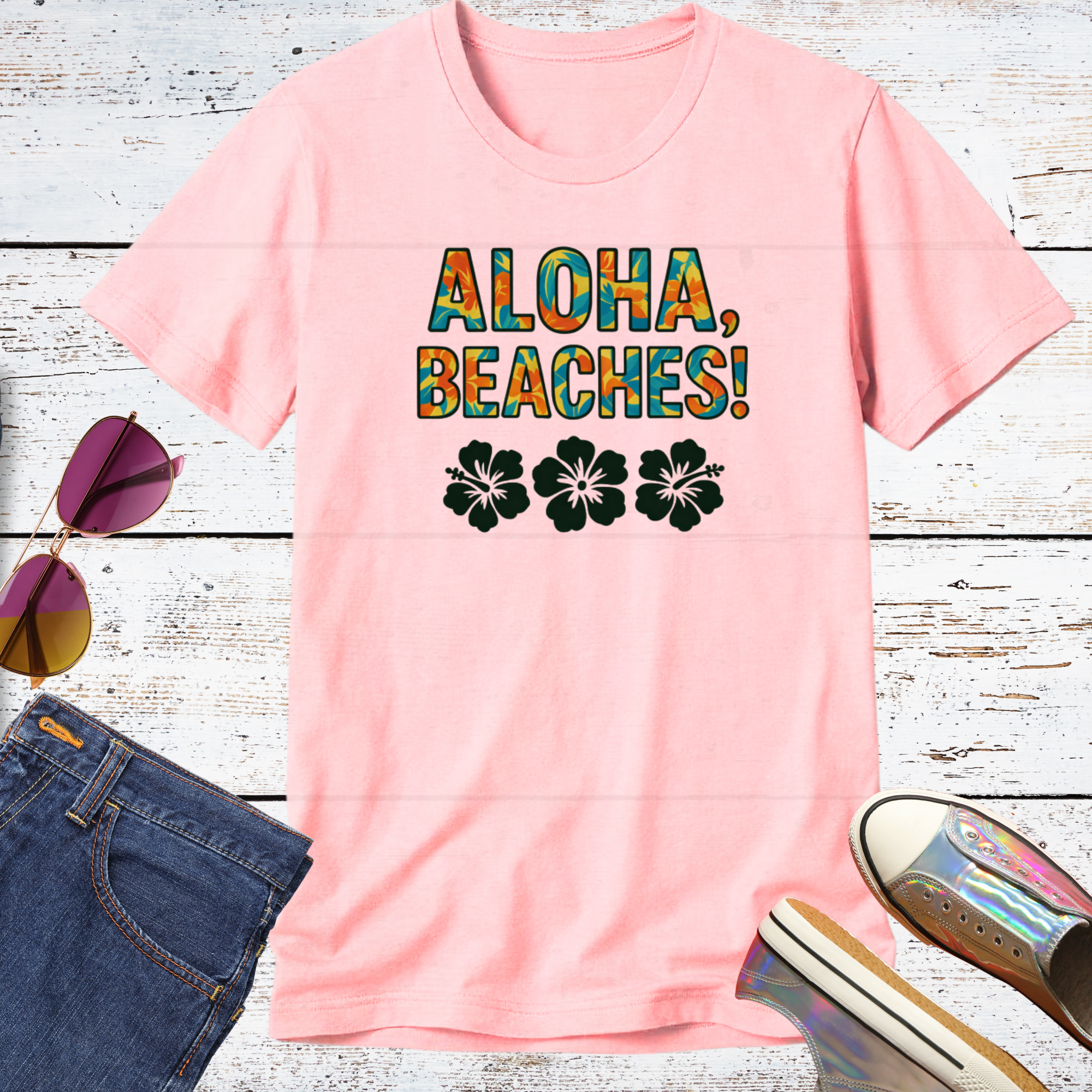 Aloha Beaches Short Sleeve Tee