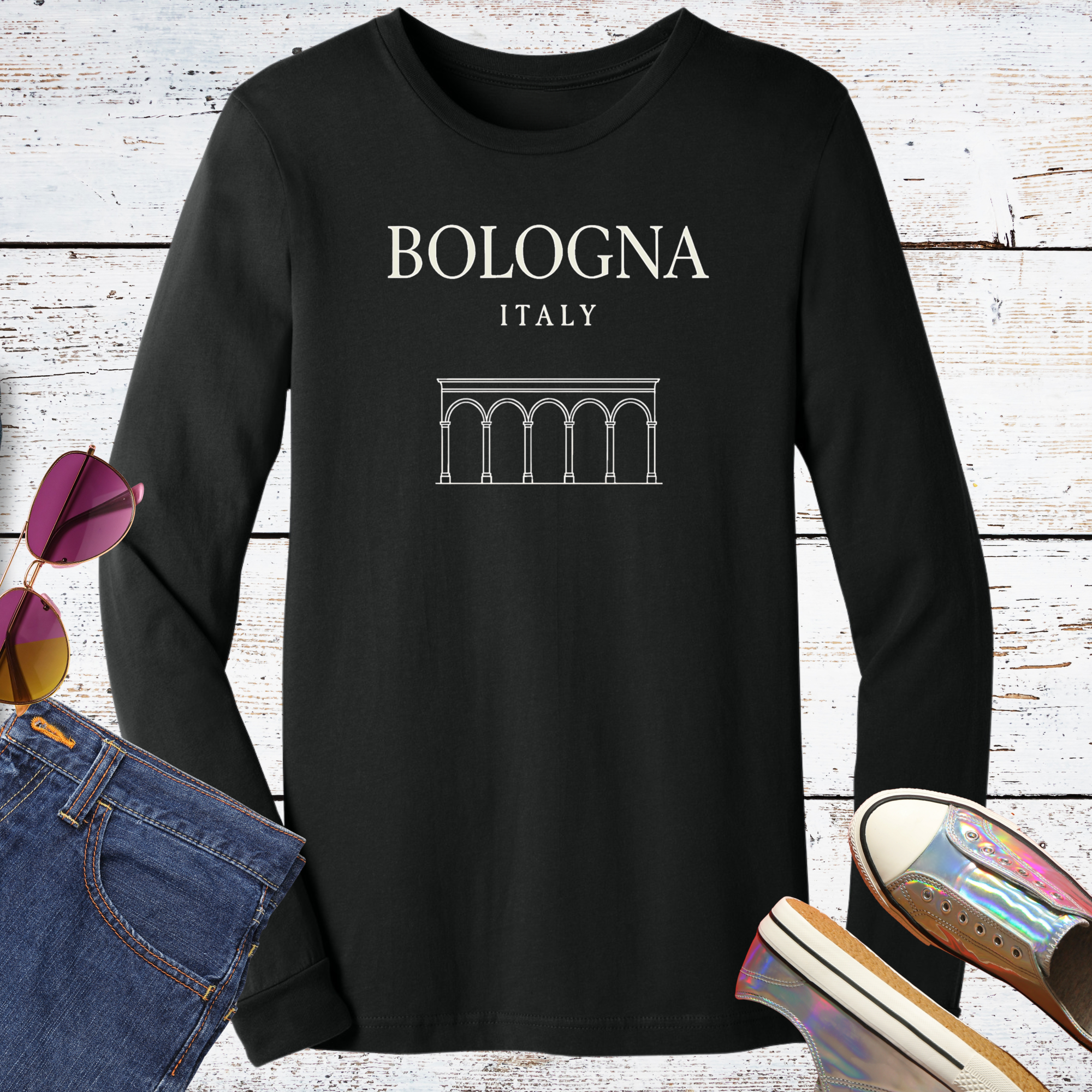 Bologna Chic Long Sleeve Tee