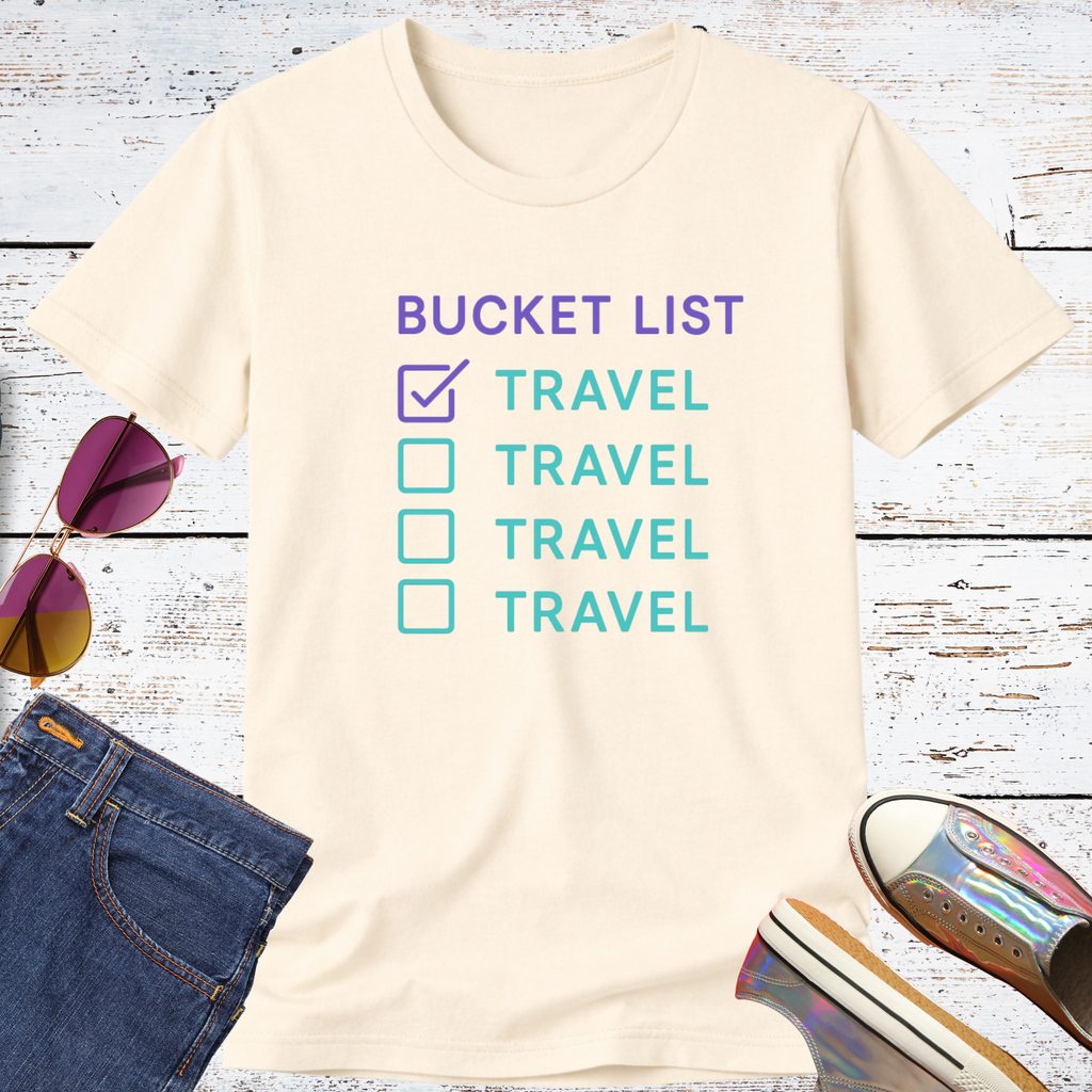 My Travel Bucket List Short Sleeve Tee