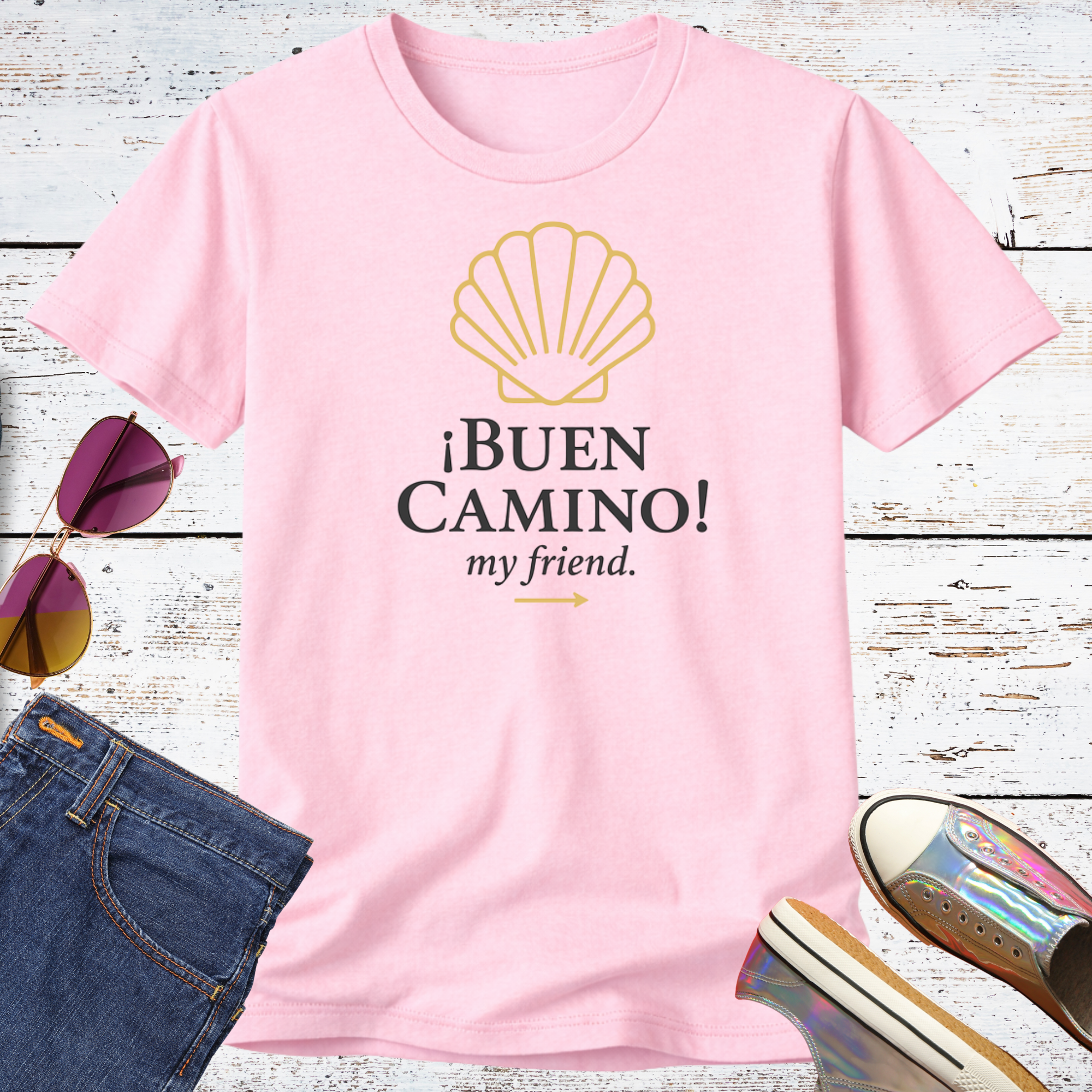 Buen Camino My Friend Short Sleeve Tee