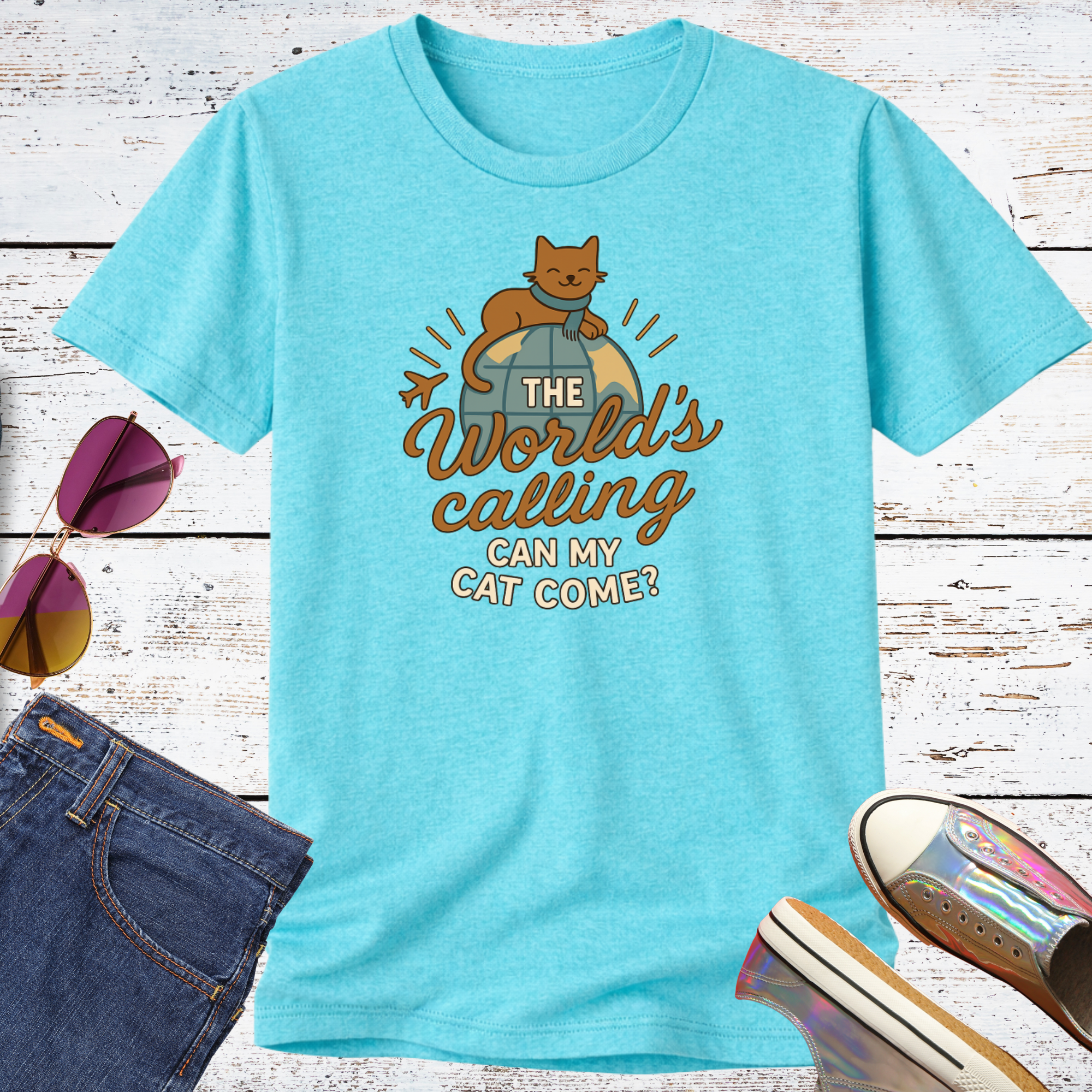 Can My Cat Come? Short Sleeve Tee
