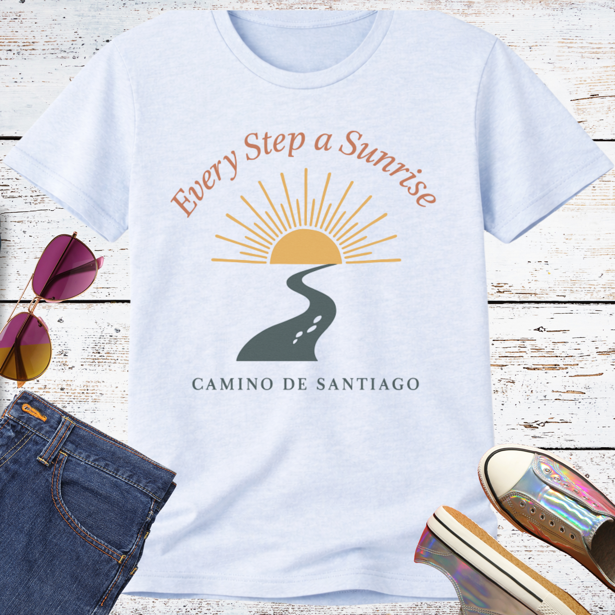Every Step A Sunrise Short Sleeve Tee