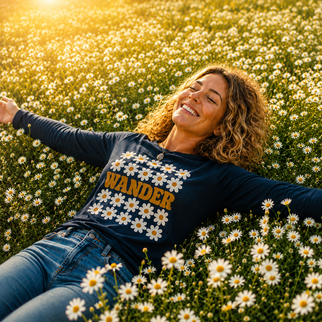 Wander Through the Daisies Short Sleeve Tee