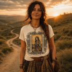 "The Road Knows" Mystical Tarot Short Sleeve Tee for Spiritual Wanderers