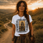 "The Road Knows" Mystical Tarot Short Sleeve Tee for Spiritual Wanderers