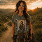 "The Road Knows" Mystical Tarot Short Sleeve Tee for Spiritual Wanderers