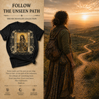 "The Road Knows" Mystical Tarot Short Sleeve Tee for Spiritual Wanderers