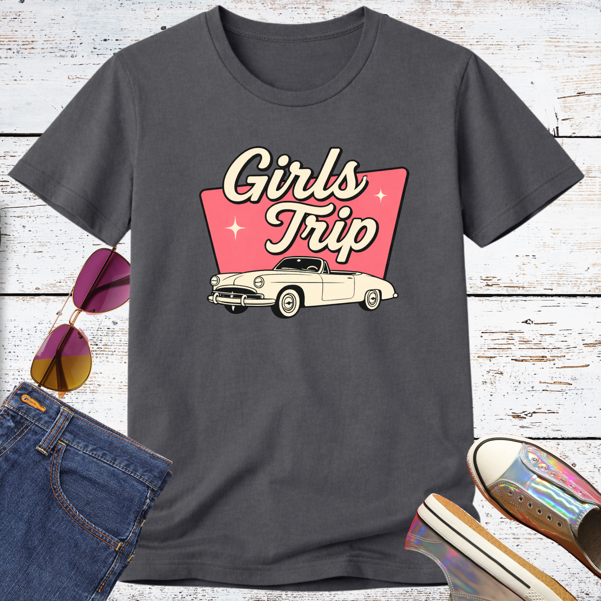 Girls Trip Vintage Edition Short Sleeve Tee