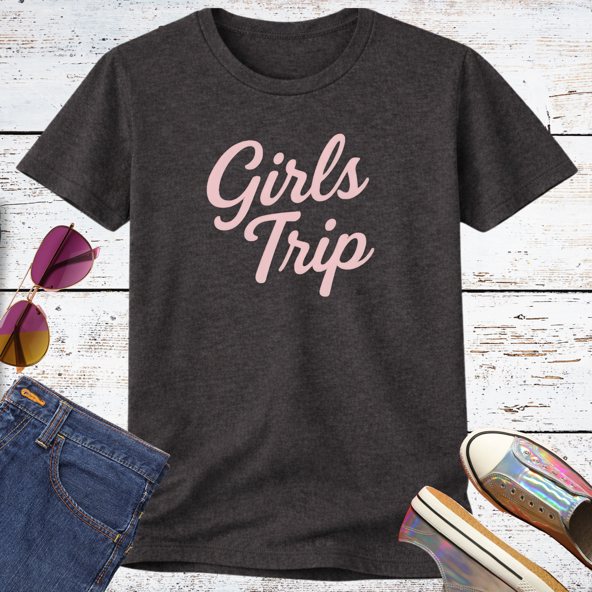 Girls Trip Plain & Simple Short Sleeve Tee