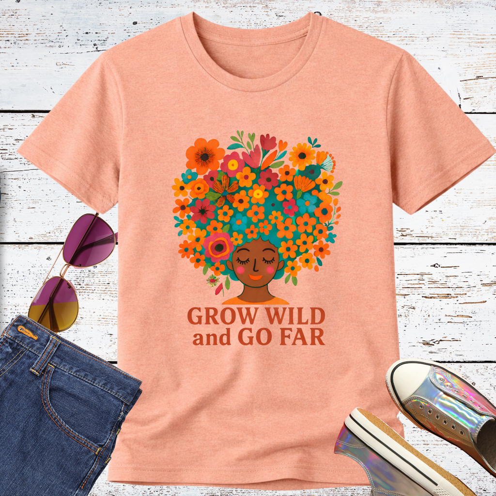 Grow Wild and Go Far, Girl Short Sleeve Tee