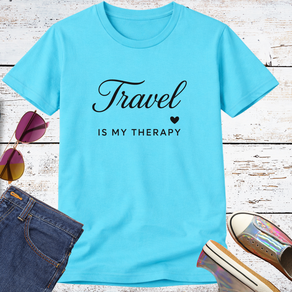 I Heart Travel Therapy Short Sleeve Tee