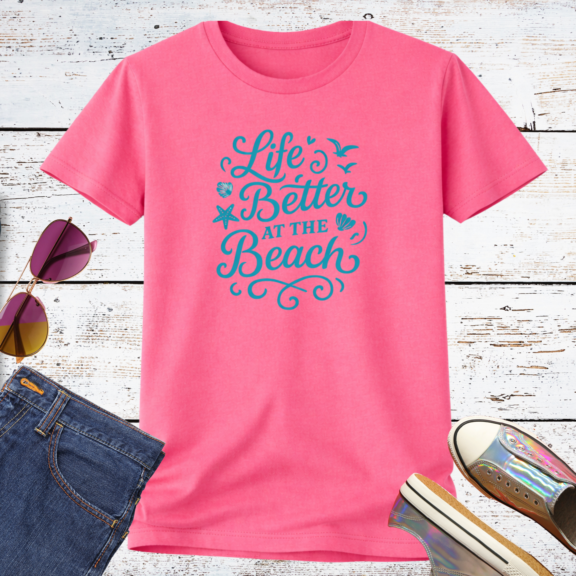 Life Better at the Beach Short Sleeve Tee
