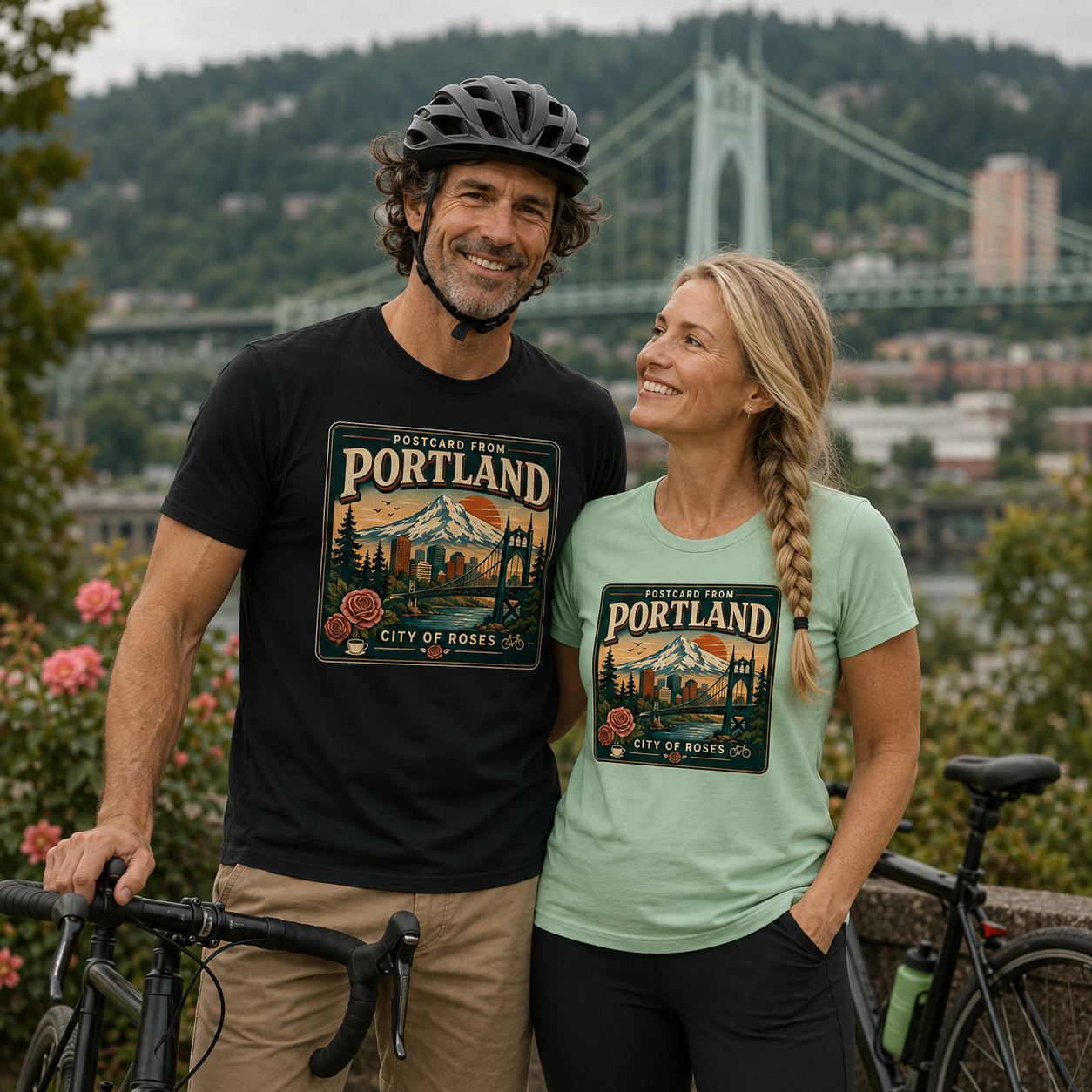 Postcard from Portland Short Sleeve Tee