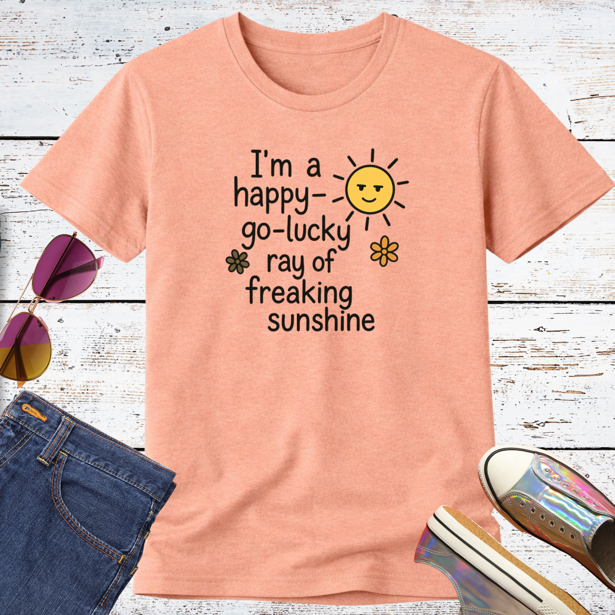 Happy-Go-Lucky Sunshine Short Sleeve Tee