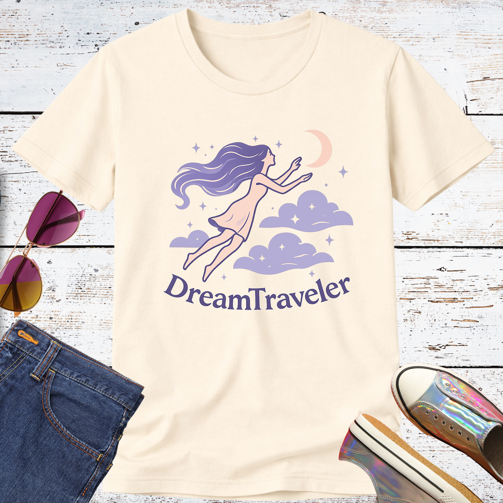 Dream Traveler Reach for the Stars Short Sleeve Tee