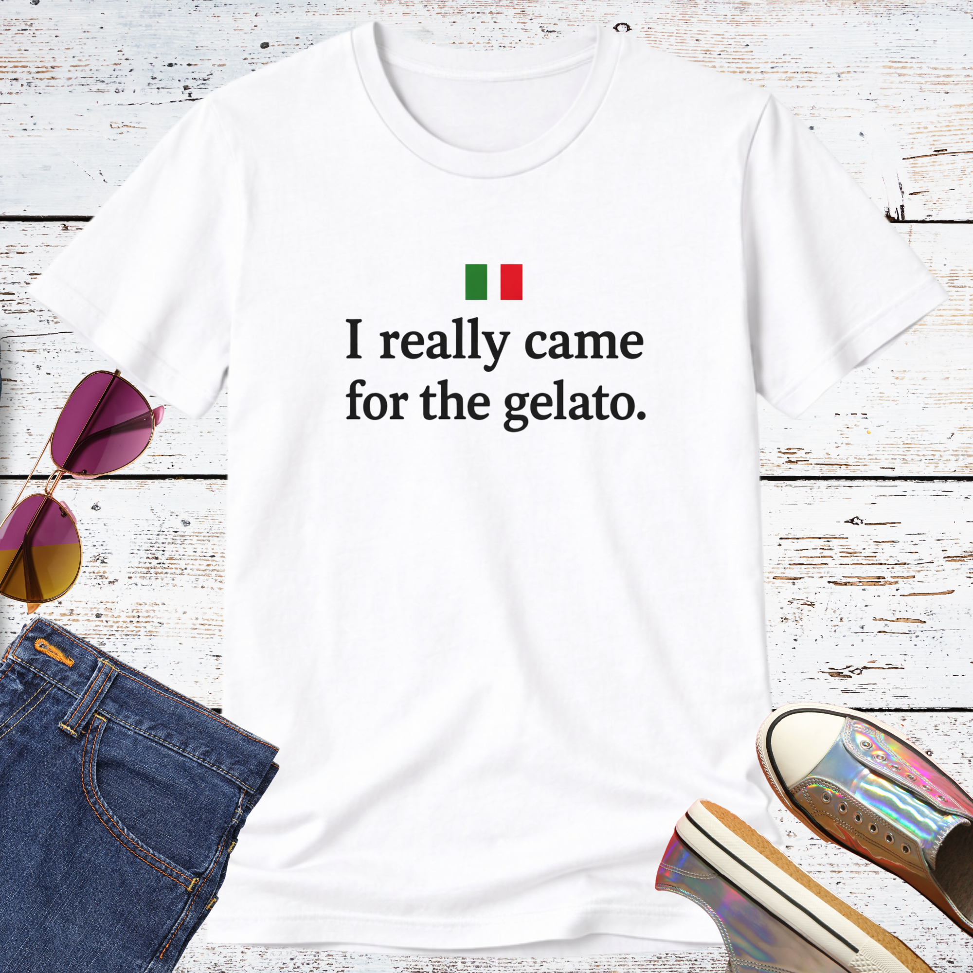 I Really Came for the Gelato Short Sleeve Tee