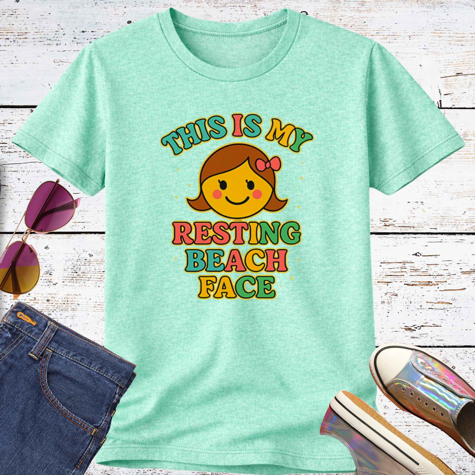 This is My Resting Beach Face Short Sleeve Tee