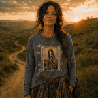 The Road Knows Mystical Tarot Long Sleeve Tee