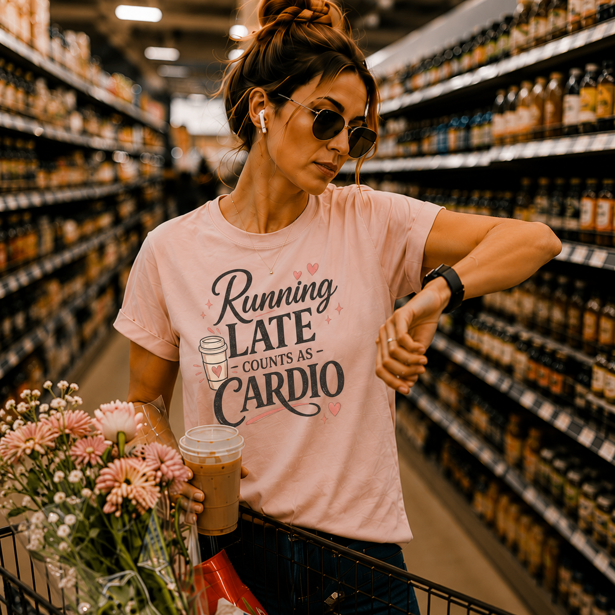 Running Late Counts as Cardio Short Sleeve Tee