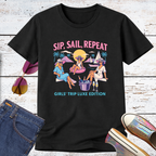 Sip Sail Repeat Short Sleeve Tee