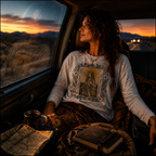 The Road Knows Mystical Tarot Long Sleeve Tee