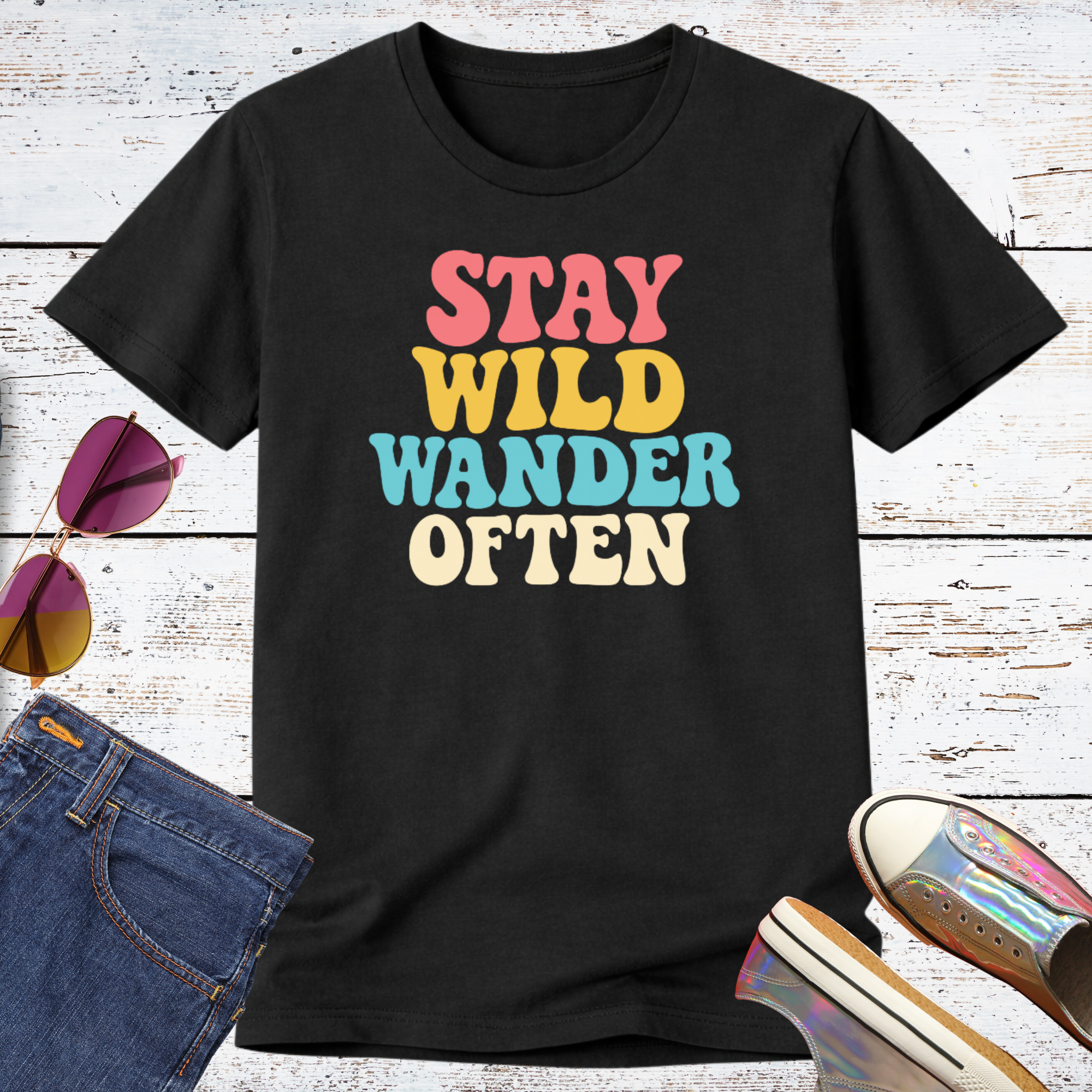 Stay Wild Wander Often Short Sleeve Tee