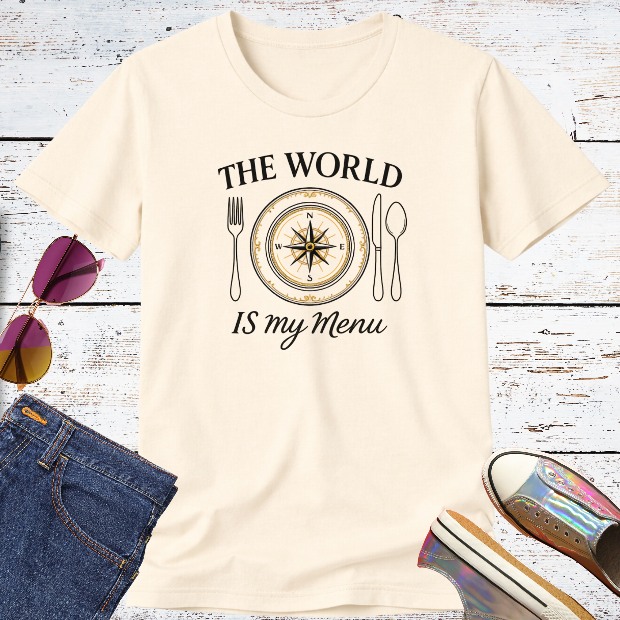 The World is My Menu Short Sleeve Tee