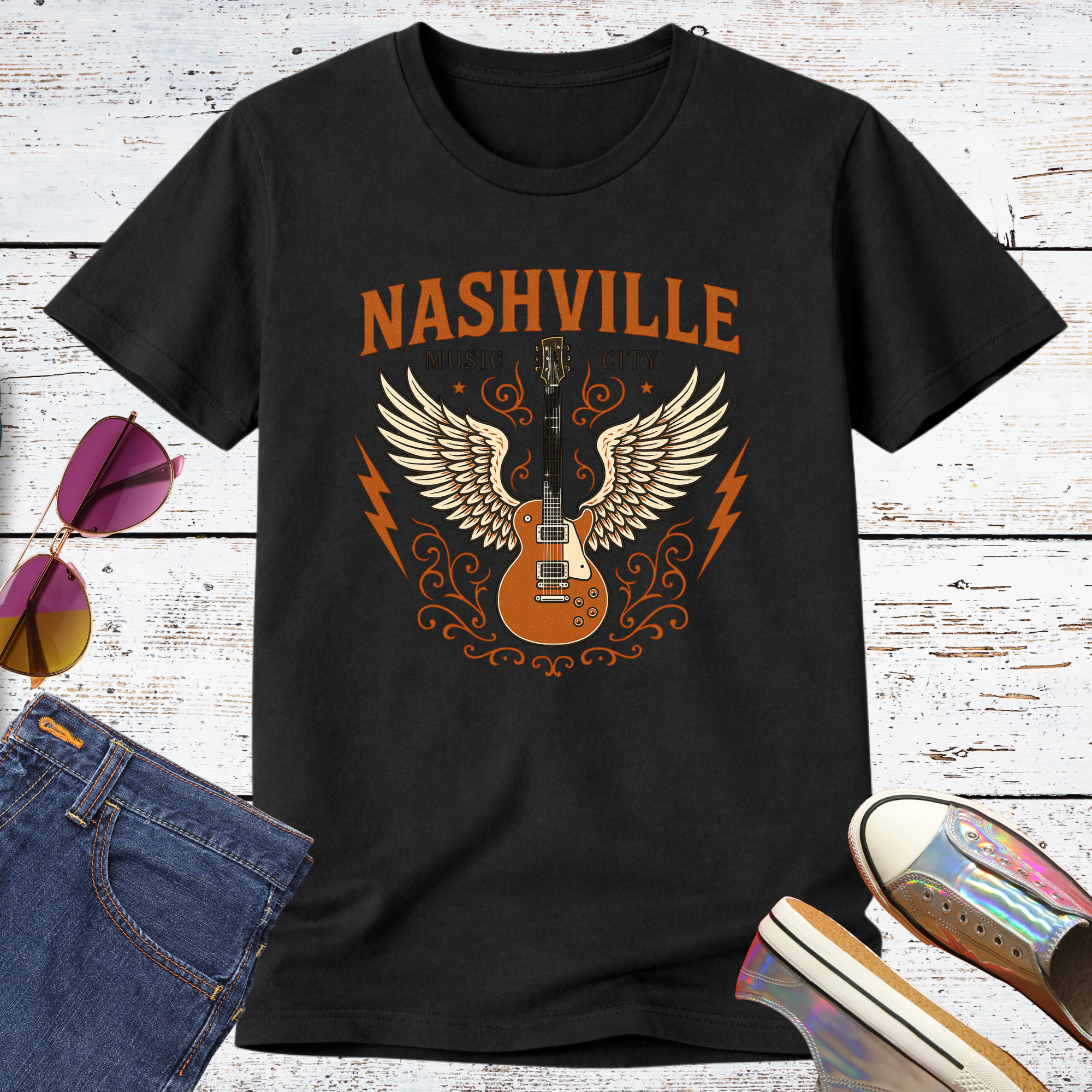 Nashville Music City Short Sleeve Tee