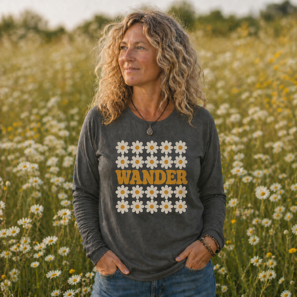 Wander Through the Daisies Long Sleeve Tee